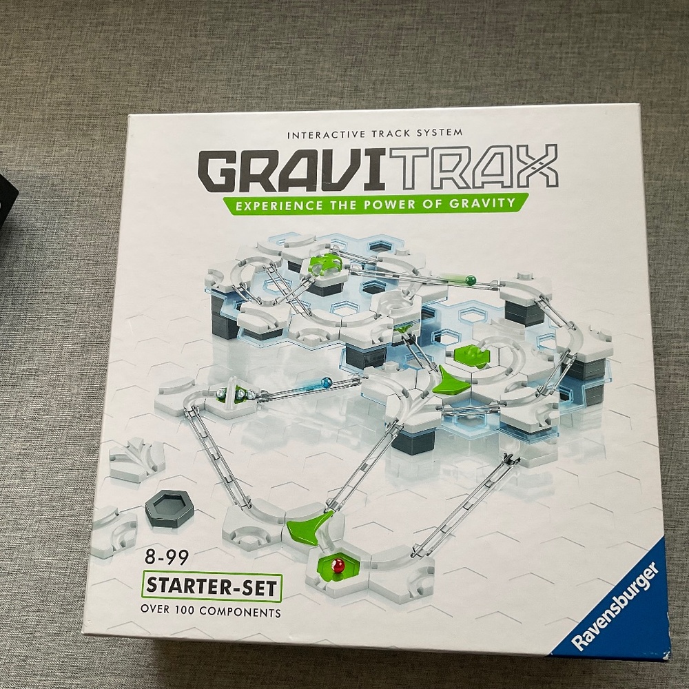 Gravitrax starter set + hammer, zip line, and looping expansions